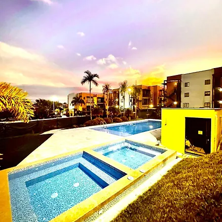 Apartamento Privado Vacacional A 5M Del Aeropuerto, 20 Minutos Del Parque Del Cafe Y Centro De Armenia Con 4 Piscinas, 3 Jacuzzi, Sauna By Molca Xperiences 2H Extérieur photo